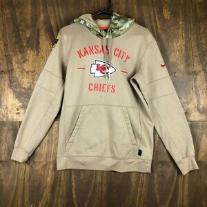 Nike NFL Mens Hoodie Brown Kansas City Chiefs Football Salute to Service Small
